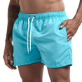 thumbnail image 2 of Pantalones cortos de natación para hombre, bañador de secado rápido con bolsillo, color liso, a la moda, para correr en la playa Fivean unisex, 2 of 2