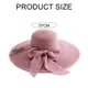 thumbnail image 2 of Sombrero de paja con protección solar para playa, de circunferencia de 56 a 57 cm, plegable, para playa, para mujer, 2 of 6