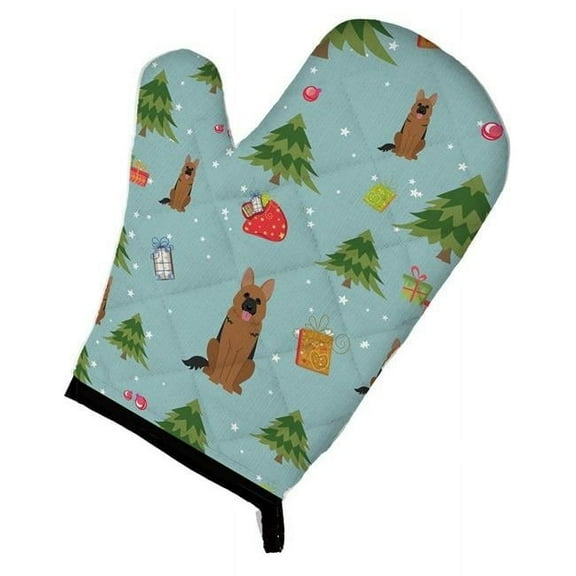 Christmas German Shepherd Oven Mitt