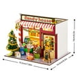 thumbnail image 3 of Zawou DIY Christmas Candy House Miniature Cabin Kit, Handmade Wooden Model with Light, Holiday Craft Gift for Adults and Kids, 3 of 7