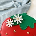 thumbnail image 3 of 1pc Girl Crossbody Bag Simple Small Shoulder Bag Strawberry Shaped Coin Bag, 3 of 7