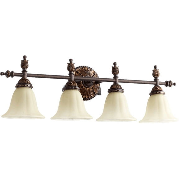5157-4-44-Quorum Lighting-Rio Salado - 4 Light Bath Vanity in Transitional style - 32 inches wide by 10 inches high