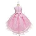 thumbnail image 3 of Princess Girls Dress for Wedding Tulle Lace Dress Princess Birthday Pageant Party Formal Communion Evening Dance Ball Gown,Pink, 3 of 9