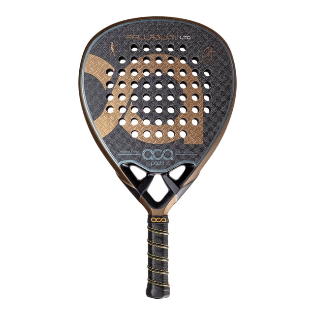 ACA Palladium Gold LTD Pala de Pádel Edición Limitada | Carbono 12K | Forma Diamante | Balance Alto | Precisión y Potencia Avanzada
