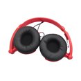 thumbnail image 1 of ZheElen Computer USB Wired Headphone Portable Foldable Over Ear Headset Stereo Adjustable Earphone Desktop PC Accessory Red with Mic, 1 of 9