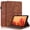 Brown, variant on Tree of Life Embossed Case for Samsung Galaxy Tab A7 Lite Stand, Card Slots, Stylus Loop Black