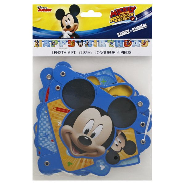 amscan Disney Mickeys Fun to be One Personalized Giant Banner Kit Birthday