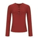 thumbnail image 4 of Conjuntos de maestra/o,Blusa informal de poliéster con cuello en V y botones para mujer, manga larga, suave y cómoda para uso diario, sopatenor, 4 of 8