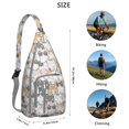 thumbnail image 3 of Waterproof Hiking Cat Sling Backpack for Women – Cute Pet Lover Crossbody Chest Bag with Adjustable Strap, Funny Paw Print Travel Backpack for Outdoor & Everyday Use, 3 of 4