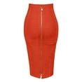 thumbnail image 3 of Women's High Waist Bandage Pencil Skirt Knee Length Slim Fit Bodycon Stretch Party Wear, 3 of 3