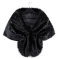 thumbnail image 3 of AWZXDE Elegant Shawl Wraps for Women Leisure Day with Comfortable Collar Elegant Scarf Warm Thickened Winter Shawl for Evening Party Comfortable and Versatile Black,One Size, 3 of 4