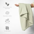 thumbnail image 6 of Queen Size Multipurpose Blanket, 100% Extra Long Staple Cotton, Soft & Breathable Herringbone Weave, Beige, Lightweight, Machine Washable, All-Season Throw Blanket for Bedroom & Travel, 6 of 7