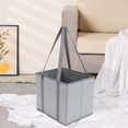 thumbnail image 5 of Unique Bargains Fabric Storage Bin for Shelves Closet Gray 13*9.8*11, 5 of 6