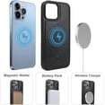 thumbnail image 4 of for iPhone 13 Pro Max Wallet Case Compatible with MagSafe Wireless Charging, RFID Blocking Magnetic Leather Case with Card Slots Holder Kickstand Detachable Wrist Strap 6.7 Inch (Black), 4 of 16