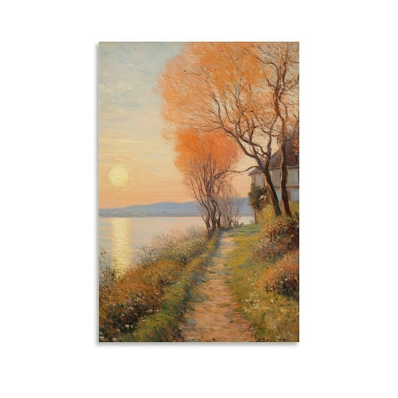 Alfred Sisley Print Painting (82) Posters Art Print Wall Photo Paint Poster Hanging Picture Family Bedroom Decor Gift 12x18inch(30x45cm)