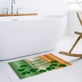 thumbnail image 3 of Door Mat 31.5"x20" Welcome Mat Front Floor Mats, Non Slip Indoor Carpet/Absorbent Outdoor Shoes Scraper, Happy Greetings for St. Patrick''s Day Irish Flag Clover Low-Profile Rugs Doormats for Entryway, 3 of 6