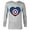 Athletic Heather, variant on Marvel Captain America Avengers Heart Love Valentine’s Day - Long Sleeve T-Shirt for Men - Customized-White