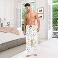 thumbnail image 6 of FORMRS Mens Pajama Pants with Pockets Cotton Sleepwear Lounge Bottoms Sizes S-2XL, Purple Easter Eggs, 6 of 7