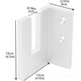 thumbnail image 4 of (White, 12 x 12 x 4 cm) Garage Ski Rack - 2 Acrylic Ski Display Racks - A Must-Have for Sports Enthusiasts, Indoor Ski Storage, Suitable for Bedroom, Home, Shop, Office, the garage., 4 of 5