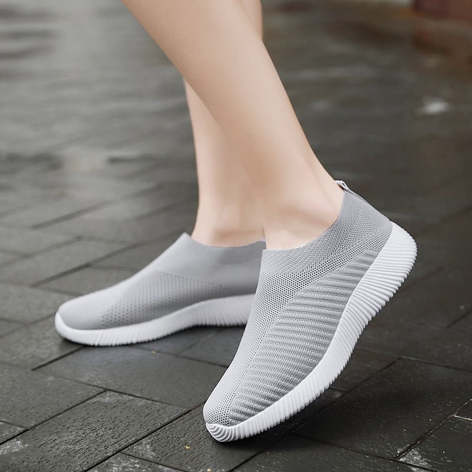 Women Vulcanized Shoes High Quality Women Sneakers Slip On Flats Shoes Women Loafers Plus Size 42 Walking Flat 1926heise 49 40 Walmart