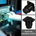 thumbnail image 3 of FELTECHELECTR Rj45 Red De Montaje En Panel Con Conector Bulkhead Negro Para Conexión Ethernet Estable Y Duradera, 3 of 8