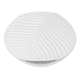 thumbnail image 4 of Flat Leaf Ceramic Vase, Leaves Pattern Porcelain Vase White Skid Resistance Nordic Style  For Bookshelf For Kitchen, 4 of 8