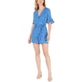 thumbnail image 1 of maison Jules Womens Dot Romper Mono, Azul, 12, 1 of 1