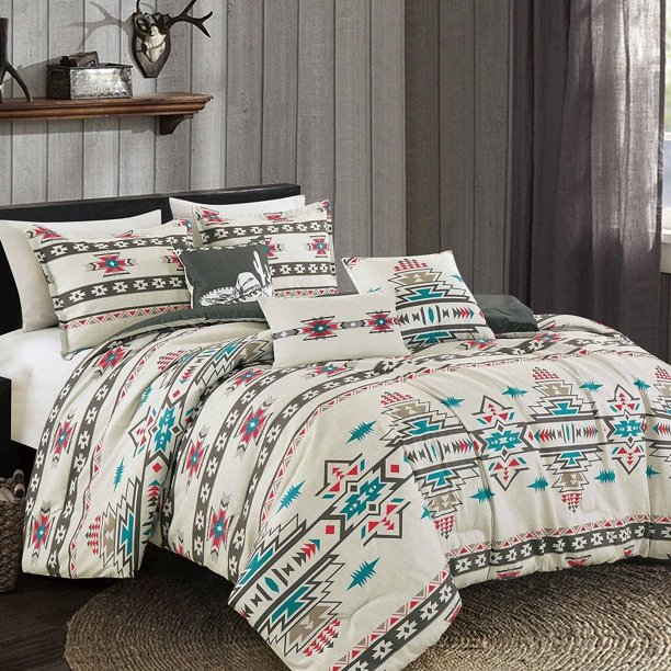 King Size Comforter Set Luxury Bedding Comforter Sets, Southwestern
