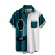 thumbnail image 1 of Camisas s Para Hombre Slim Fit Camisas hawaianas informales de verano para hombre, camisas de manga corta con botones estampados para la playa y bolsillo (Dark Blue, XXL), 1 of 5