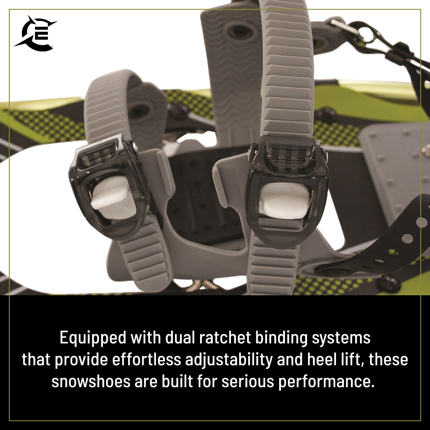 Expedition Trail Men and Women's Lightweight Aluminum Snowshoe Kit, Size 19, Ratchet Binding