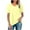 Yellow, variant on Scyoekwg Women Work Blouses Ladies Blouses Dressy Casual Trendy Womens Summer Fashion Going Out Tops Loose Short Sleeve Lightweight