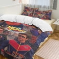thumbnail image 4 of Duvet Cover Bedding Set Cartoon Print Soft Quilt Cover 3 Pieces, 1 Comforter Cover & 2 Pillowcases for Kids Teens Boys Girls Room Decor 86"x70", 4 of 8