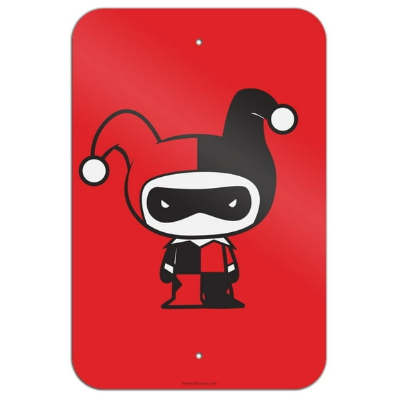 Harley Quinn Cute Chibi Character Home Business Office Sign