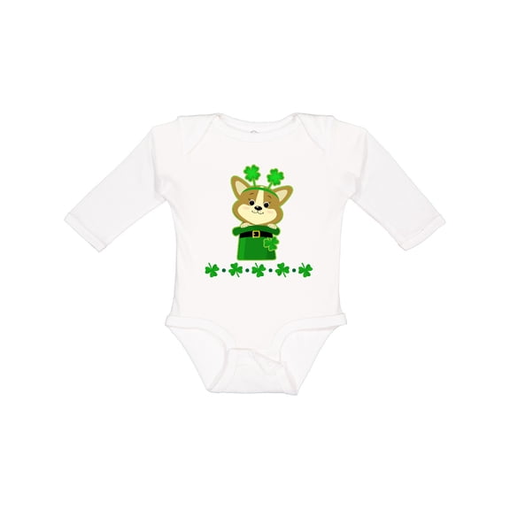 Inktastic St Patricks Day Clothes Boys or Girls Long Sleeve Baby Bodysuit