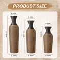 thumbnail image 2 of Aukfa Tall Floor Vase Set of 3, Extra Large Metal Decorative Vases for Living Room Dining Room Bedroom,Brown, 2 of 7