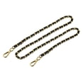 thumbnail image 1 of Unique Bargains Purse Chain Strap, 47' Purse Strap Shoulder Bag Replacement Strap(Black/Yellow Gold), 1 of 6