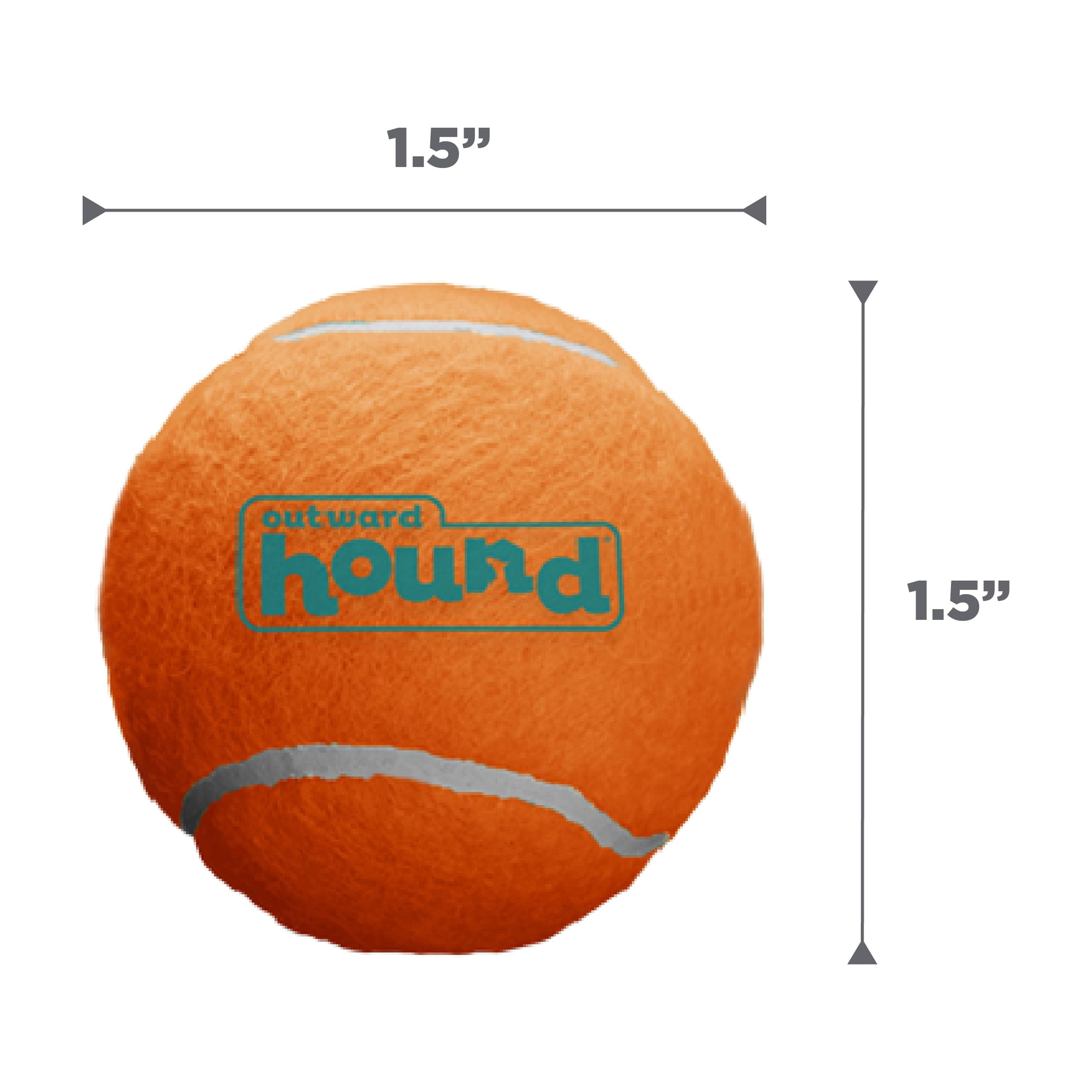 Outward Hound Squeaker Ballz – Squeaky Tiny Tennis Balls for Small Dogs Under 15 lbs, Fetch & Training, X-Small (1.5"), 8-Pack