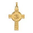thumbnail image 1 of Croix en Or Jaune 14K avec Pendentif Médaille St. Michael, 1 of 2