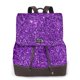 thumbnail image 1 of Fotbe Purple Glitter Mochila Bolso con Estampado para Mujer, Mochila Antirrobo de Nylon Impermeable, Bolsa Ligera de Hombro, 1 of 4