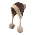 thumbnail image 1 of Gorro de punto unisex de moda con forro polar de cordero para otoño e invierno, 1 of 3