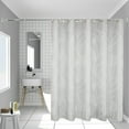 thumbnail image 5 of Plastic Shower Curtain, Waterproof Shower Curtain, Thick Mildew-Proof Dry and Wet Separation Shower Curtain Liner, White Plastic Bathroom Shower Curtain for Bathroom Bedroom toilet, 5 of 7