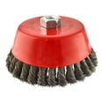 thumbnail image 2 of Wire Cup Brush Wheel 150mm for 7" or 9" Angle Grinder Twist Knot AU010_2Pk, 2 of 2