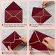 thumbnail image 4 of 100 PCS A7 Burgundy Invitation Envelopes with Gold Border, 5x7 Inch, 4 of 5