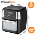 thumbnail image 7 of Jacgood 10-In-1 Digital 13QT Air Fryer Oven w/ Touch Screen,View Window Oil-free For Family Size - 1800W, New, 7 of 7
