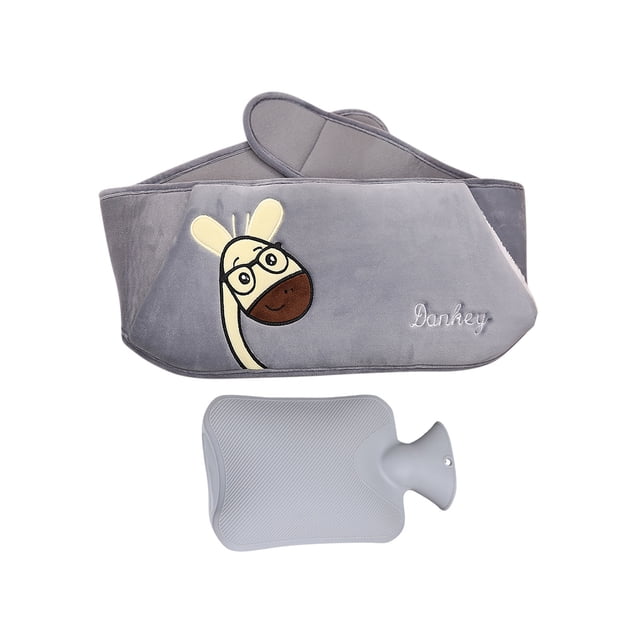 EGNMCR Closet Organizers and Storage, Storage Trunks & Bag Belt + Gray Hot Water Bottle, Plush Belt Set, Rubber Hot Water Bottle To And Warmth Hot water bottle