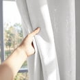 thumbnail image 4 of ZOPZO Blackout Curtains, Thermal Insulated,, White, 42W x 63L Inch, Room Darkening Drapes Tree Branches Pattern for Bedroom Modern Home, 4 of 10