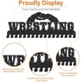 thumbnail image 5 of Wrestling Medal Hanger Display Sports Award Metal Holder Rack Wrestling Medal Iron Shelf Medal Rack Organizer Ribbon Wall Mounted Race Medal Hanger Medal Award Rack for Athletes Kids, 5 of 8