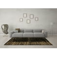 thumbnail image 3 of Ahgly Company Indoor Rectangle Abstract Brown Modern Area Rugs, 2' x 5', 3 of 4