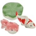 thumbnail image 3 of LIOOBO Ceramic Floating Aquarium Decor Assorted Color 3Pack 3.9X1.4X1.2In, 3 of 8
