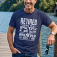 thumbnail image 4 of Jollimate Retired Husband Shirt, Free To Do What Wife Wants Quote, Men Retirement Tee, 4 of 6